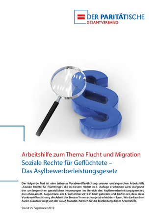 Arbeitshilfe: Soziale Rechte für Geflüchtete – Das Asylbewerberleistungsgesetz (09/2019)