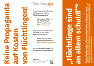 Flüchtlingsrat NRW e.V.: Flyer als Argumentationshilfe zur Entkräftung von Vorurteilen