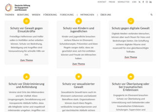 Deutsche Stiftung für Engagement und Ehrenamt (DSEE): Infos und Materialen zum Thema Schutz und Prävention im Ehrenamt