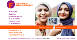 FAQ - Gewaltschutz geflüchteter Frauen und Mädchen (08/2020)