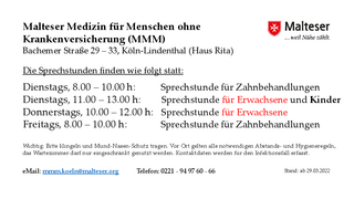 Malteser Medizin für Menschen ohne Krankenversicherung (MMM)