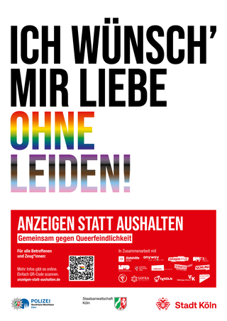 Anzeigen statt Aushalten – Initiative gegen Queerfeindlichkeit: Hilfestellung & Beratung zur Anzeige LSBTIQ*-feindlicher Gewalt